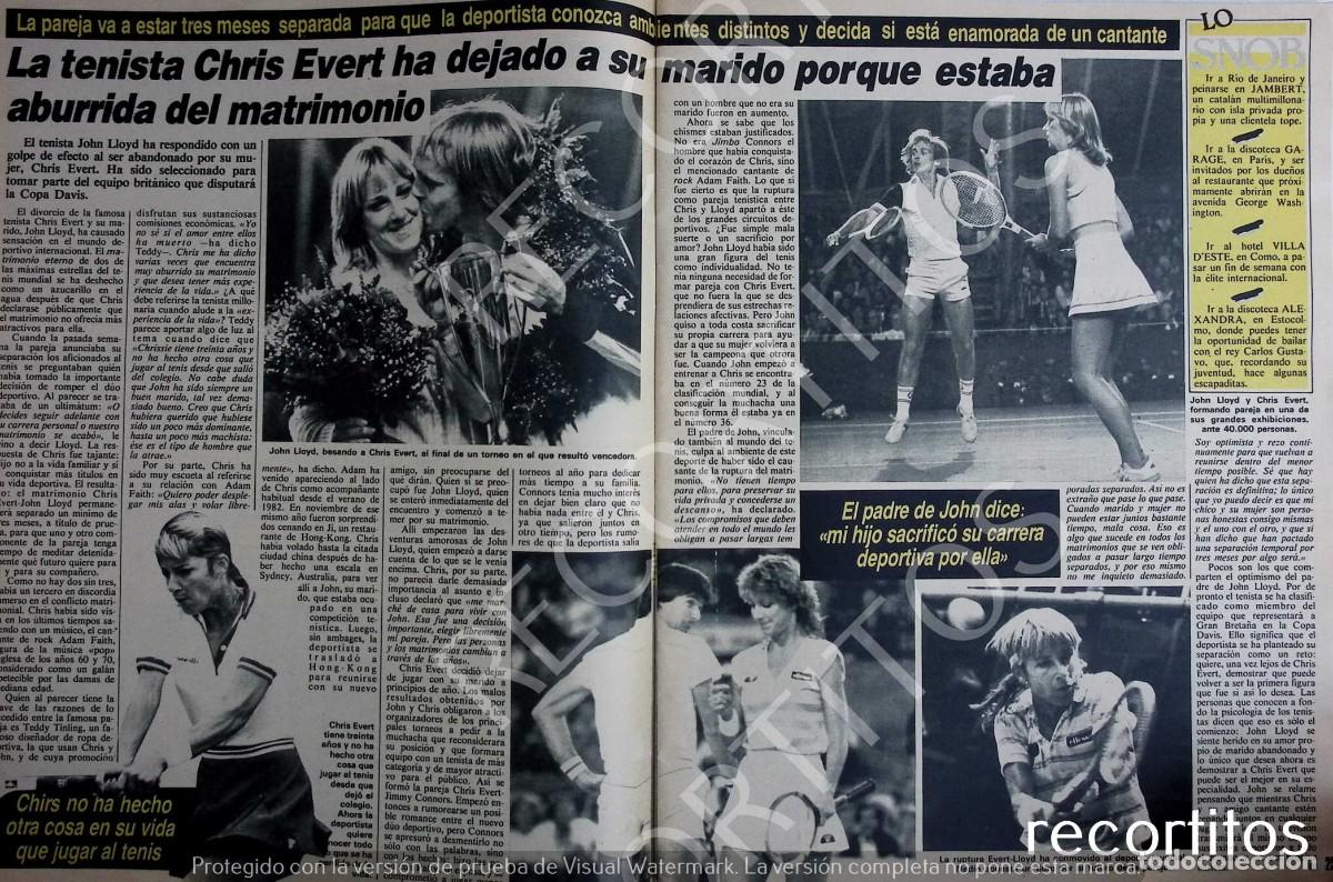 Coleccionismo de Revistas y Peri&oacute;dicos: CHRIS EVERT
