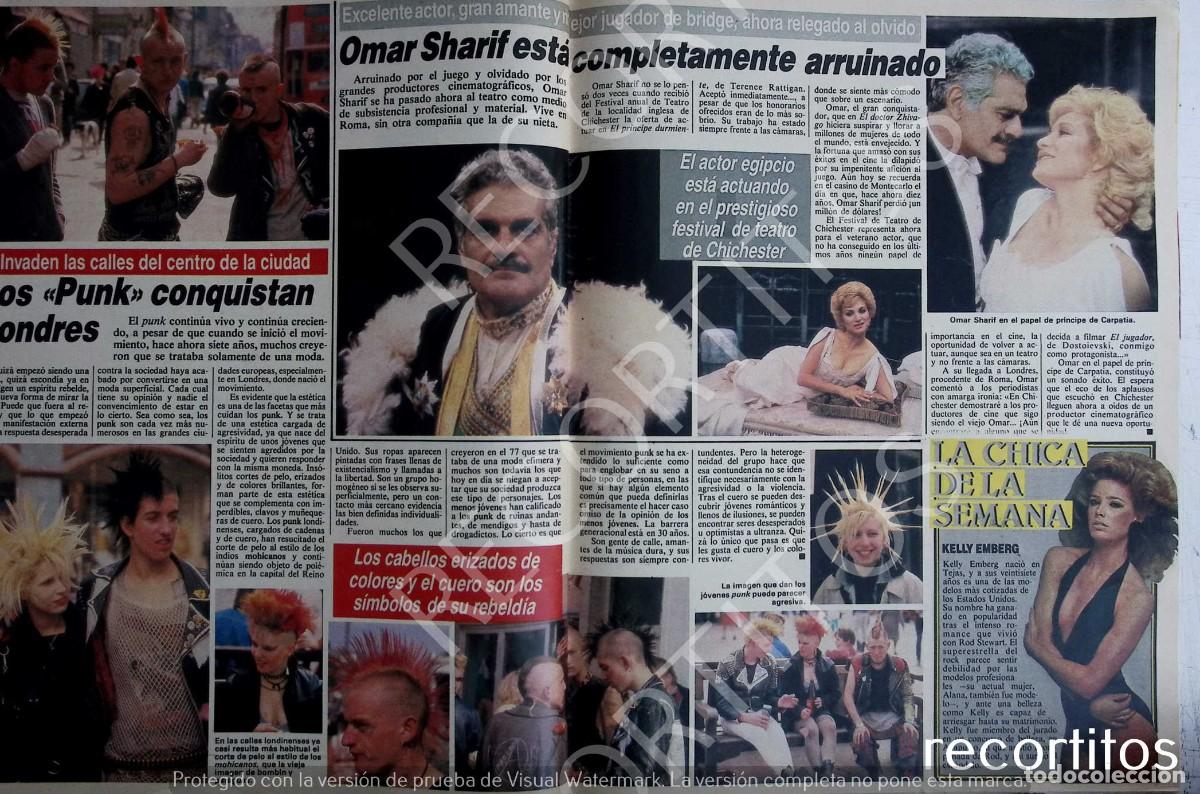 Coleccionismo de Revistas y Peri&oacute;dicos: MODA PUNK OMAR SHARIFF KELLY EMBERG