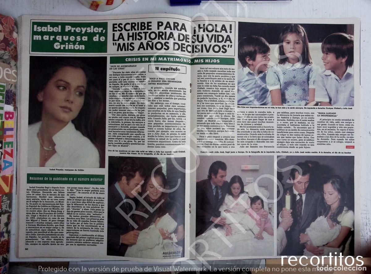 Sammeln von Zeitschriften und Zeitungen: 50 isabel preysler julio iglesias