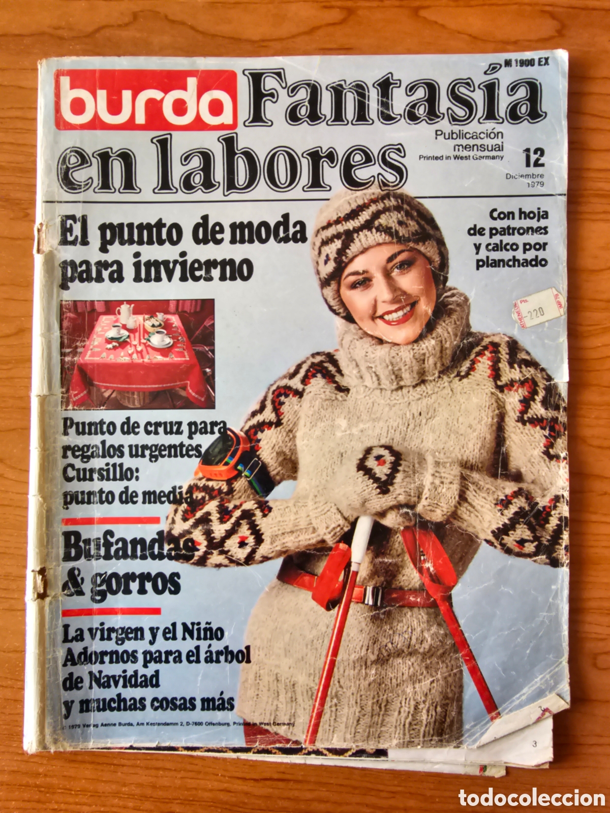 Coleccionismo de Revistas y Peri&oacute;dicos: REVISTA BURDA 12 NOVIEMBRE 1979 PUNTO, GANCHILLO, BORDADO. SIN HOJA DE PATRONES