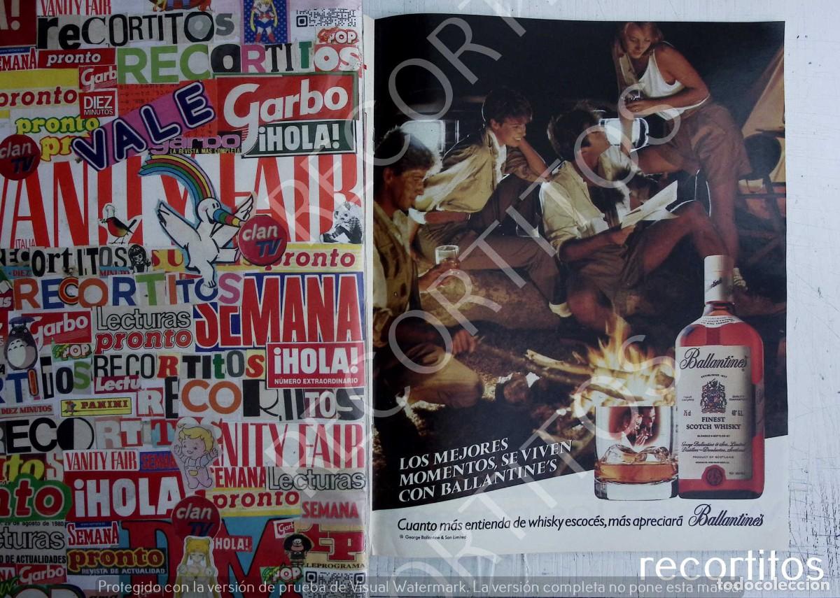 Coleccionismo de Revistas y Peri&oacute;dicos: BALLANTINES WHISKY ANUNCIO PUBLICIDAD