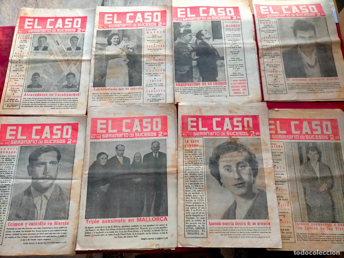 Collectionnisme de Revues et Journaux: Lote revistas El Caso semanario popular de sucesos muerte asesinatos A&ntilde;os 60 n&ordm; 305-306-307-308-310+