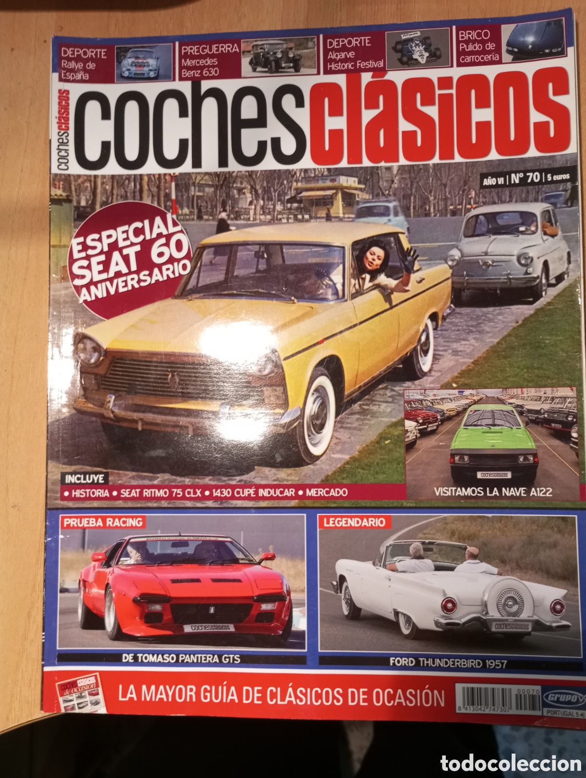 Coleccionismo de Revistas y Peri&oacute;dicos: Revista coches clasicos numero 70 a&ntilde;o VI especial Seat 600