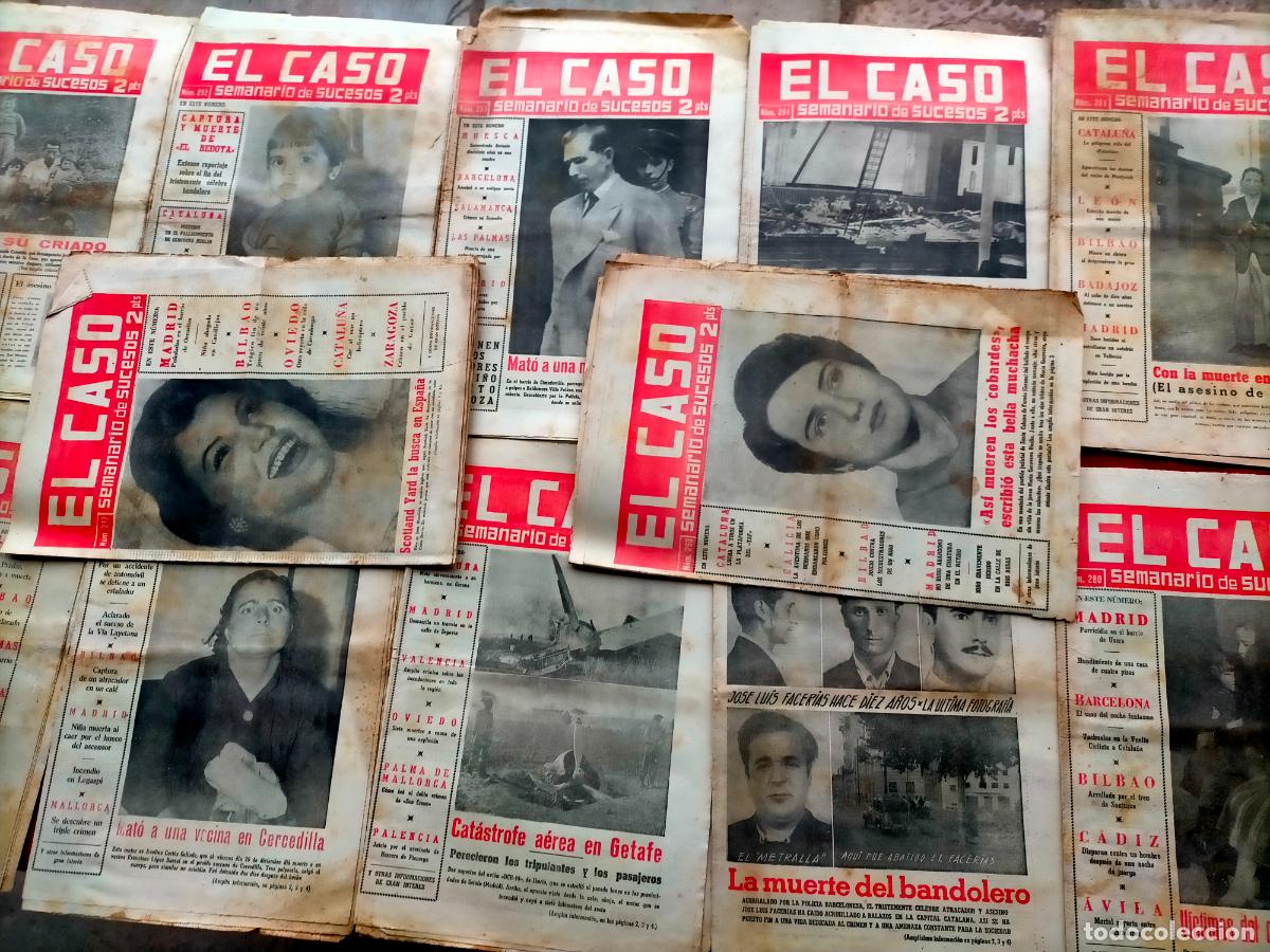 Sammeln von Zeitschriften und Zeitungen: Lote revistas El Caso semanario popular sucesos muerte asesinatos A&ntilde;os 50 n&ordm;288-291-292-293-294-295+