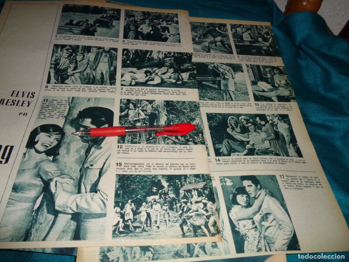 Coleccionismo de revistas y peri&oacute;dicos: RECORTE : ELVIS PRESLEY, FOTOGRAMAS DE LA PELICULA KISSING COUSIN. FOTOGRAMAS, NOVMBRE 1965