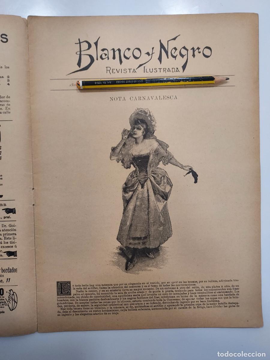 Sammeln von Zeitschriften und Zeitungen: REVISTA BLANCO Y NEGRO 1894. CARNAVAL, BAILE DE NI&Ntilde;OS. ROYO VILLANOVA, CILLA. MAZAGAN AFRICA GUERRA