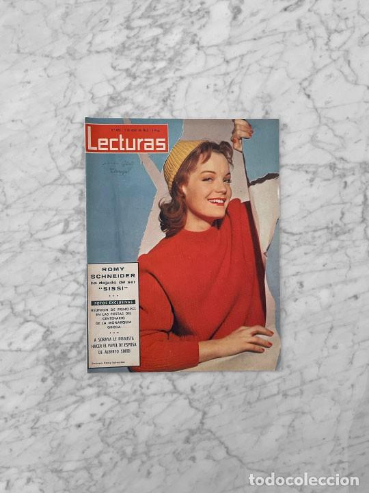 Coleccionismo de Revistas y Peri&oacute;dicos: LECTURAS - 1963 - ROMY SCHNEIDER, MONARQUIA GRIEGA, LEKA DE ALBANIA, GINA LOLLOBRIGIDA