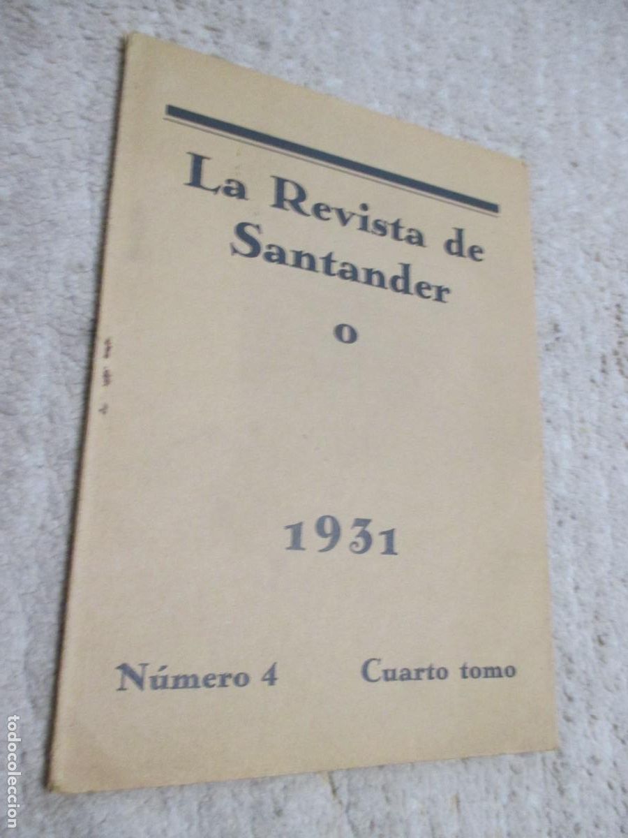 Coleccionismo de Revistas y Peri&oacute;dicos: La Revista de Santander n&ordm; 2 tercer tomo, 1931 Iconograf&iacute;a funeraria monta&ntilde;esa