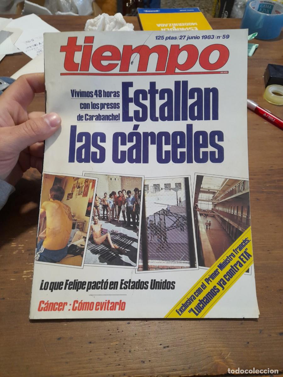 Coleccionismo de Revistas y Peri&oacute;dicos: Revista Tiempo 59 c&aacute;rcel Francia eta heroinonamos Euskadi Pa&iacute;s Vasco Carabanchel Olarra Renault 11
