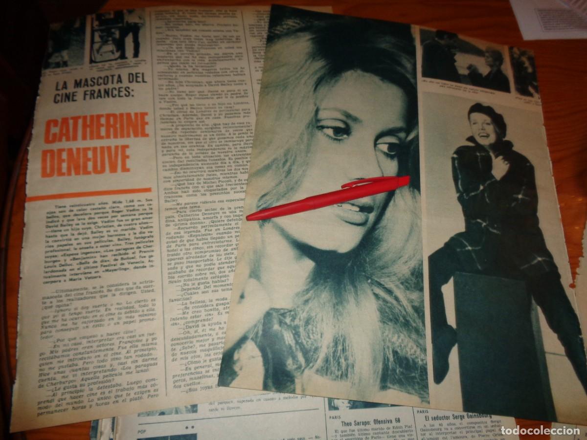 Collection Magazines and Newspapers: RECORTE : CATHERINE DENEUVE, LA MASCOTA DEL CINE FRANCES. FOTOGRAMAS, MARZO 1967