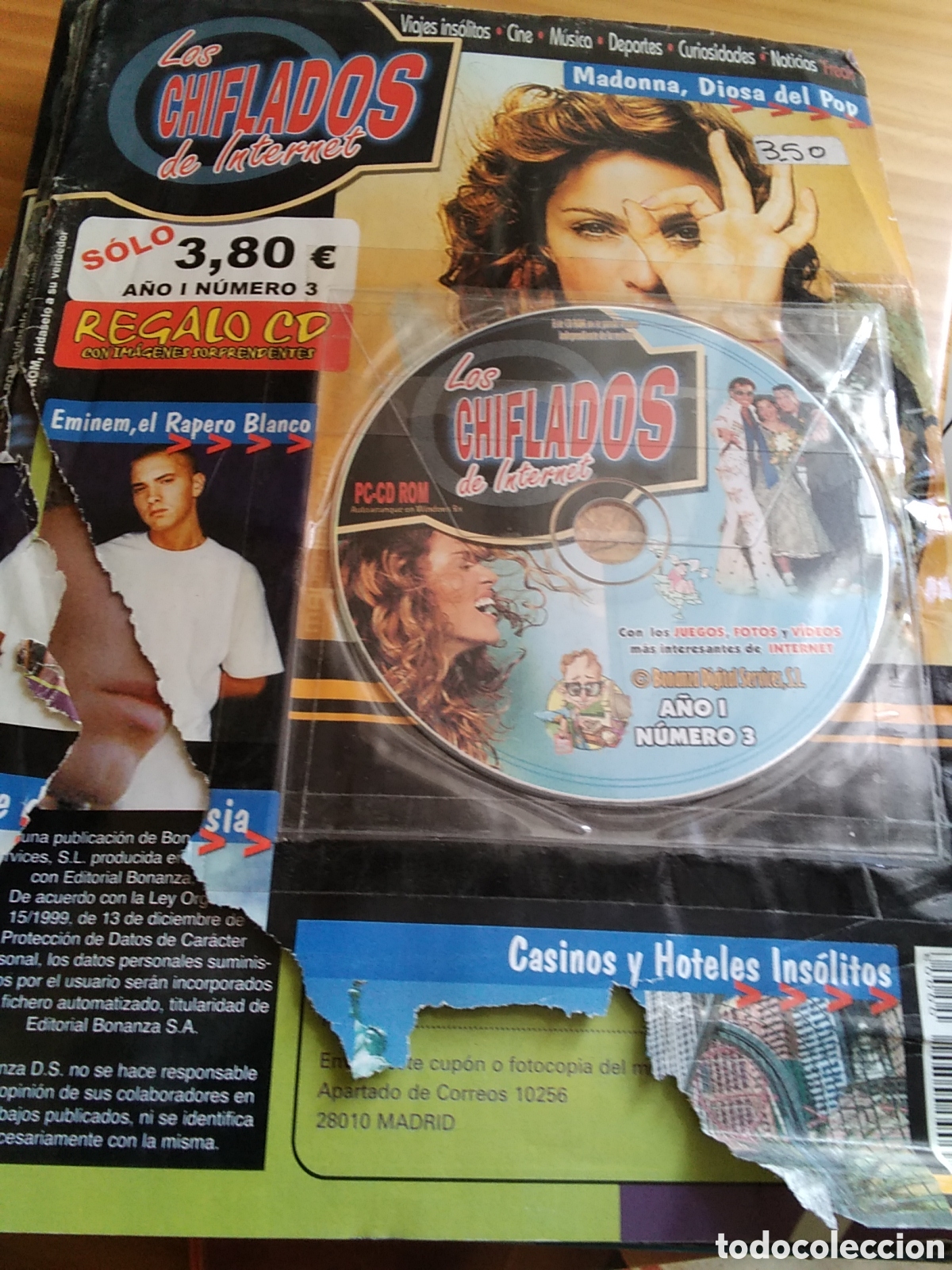 Coleccionismo de Revistas y Peri&oacute;dicos: Los chiflados de internet revista con CD n&uacute;mero 3 Madonna snuff