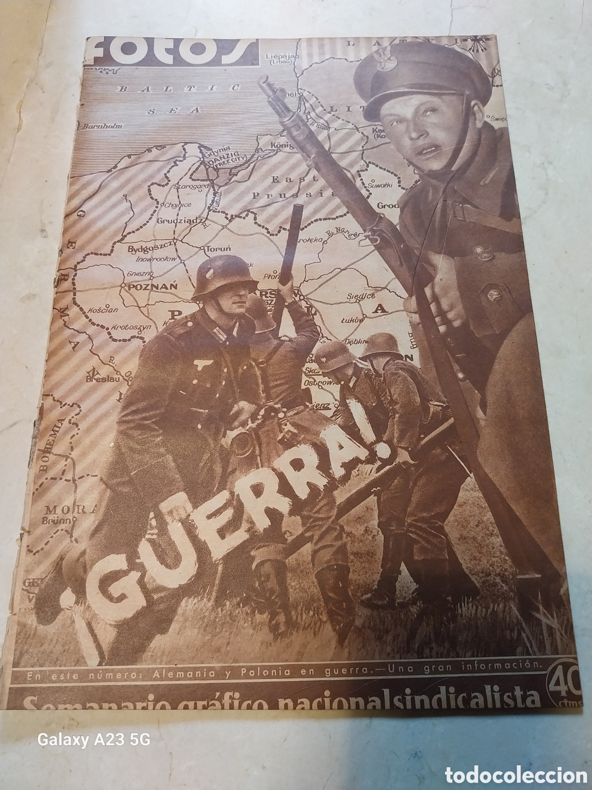 Collection Magazines and Newspapers: REVISTA 1939 GUERRA. 25 A&Ntilde;OS DE TANNENBERG. MOROS NOTABLES EN ESPA&Ntilde;A. GIBRALTAR