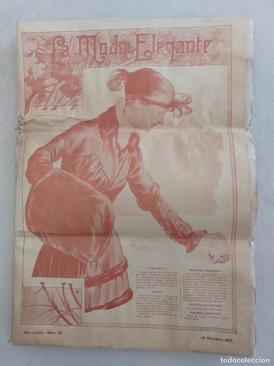 Coleccionismo de Revistas y Peri&oacute;dicos: Revista La moda elegante - Octubre 1915