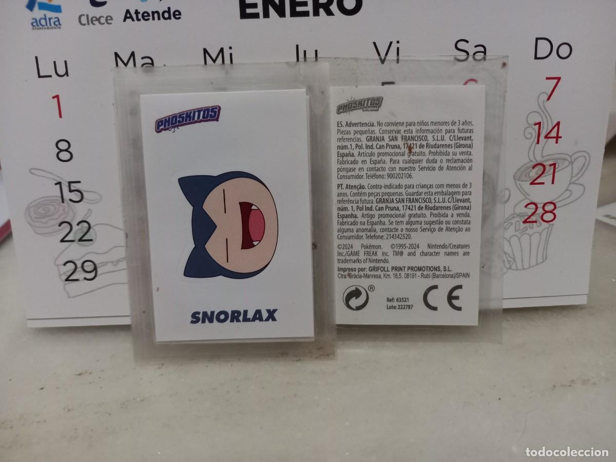 Coleccionismo de Revistas y Peri&oacute;dicos: PHOSKITOS CROMO POKEMON 2024 SNORLAX