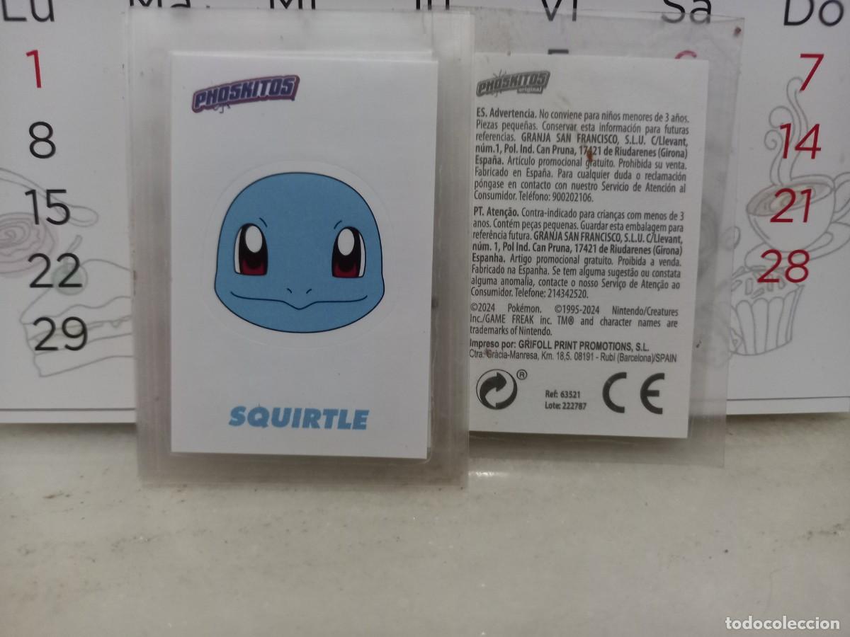 Coleccionismo de Revistas y Peri&oacute;dicos: PHOSKITOS CROMO POKEMON 2024 SQUIRTLE