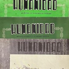 Coleccionismo de Revistas y Periódicos: HUMANIDAD, REVISTA MASONICA DE INTERES GENERAL, LA HABANA 1955 Y 1956