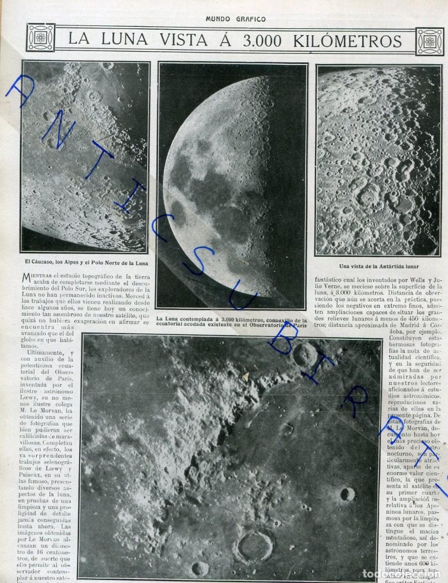 Coleccionismo de Revistas y Peri&oacute;dicos: REVISTA A&Ntilde;O 1913 FABRICA DE CHOCOLATES LA FORTUNA FOTOS DE LA LUNA U.G.T. PABLO IGLESIAS 1 DE MAYO