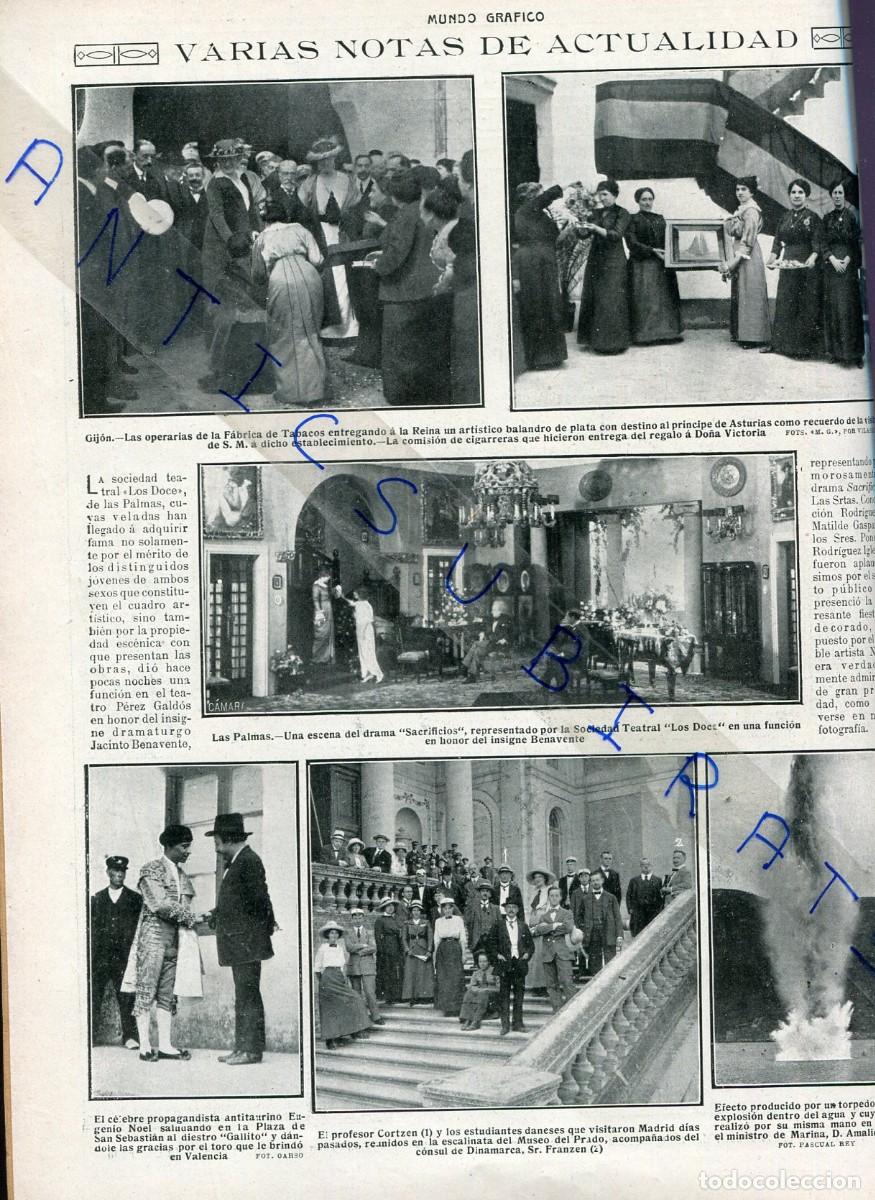 Collection Magazines and Newspapers: REVISTA A&Ntilde;O 1913 FABRICA DE TABACOS DE GIJON DEVA NATACION FEMENINA EN SAN SEBASTIAN CONCENTAINA