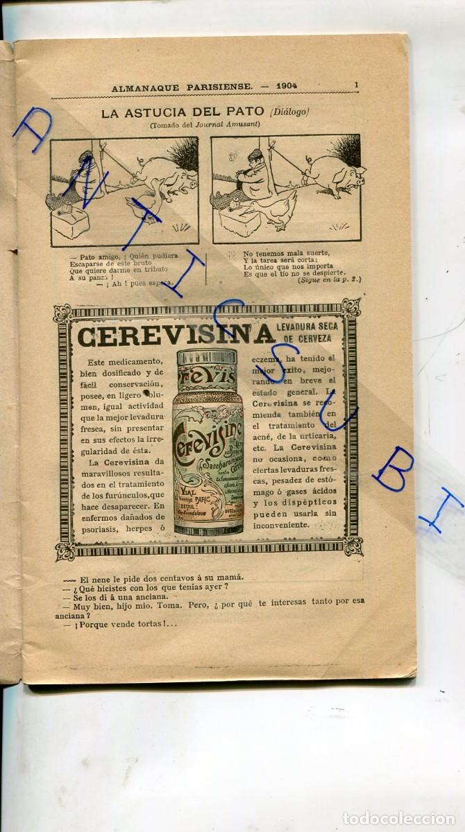 Coleccionismo de Revistas y Peri&oacute;dicos: REVISTA A&Ntilde;O 1904 LEVADURA DE CERVEZA ZOMOL RABANO YODADO LECITINA PEPTONA JARABE FENICO COLCHIFLOR