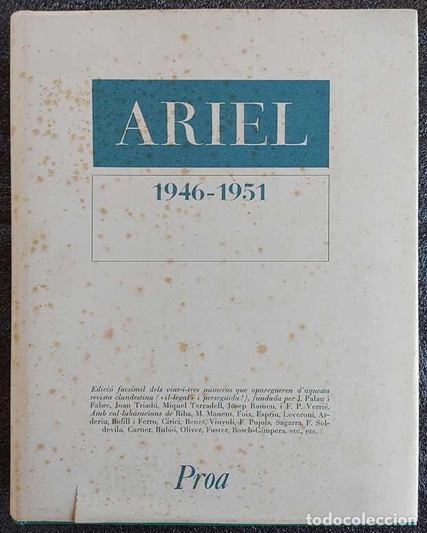 Coleccionismo de Revistas y Peri&oacute;dicos: Ariel 1946-1951 Edici&oacute; Facs&iacute;mil dels vint-i-tres n&uacute;meros que aparegueren d'aquesta revista cl