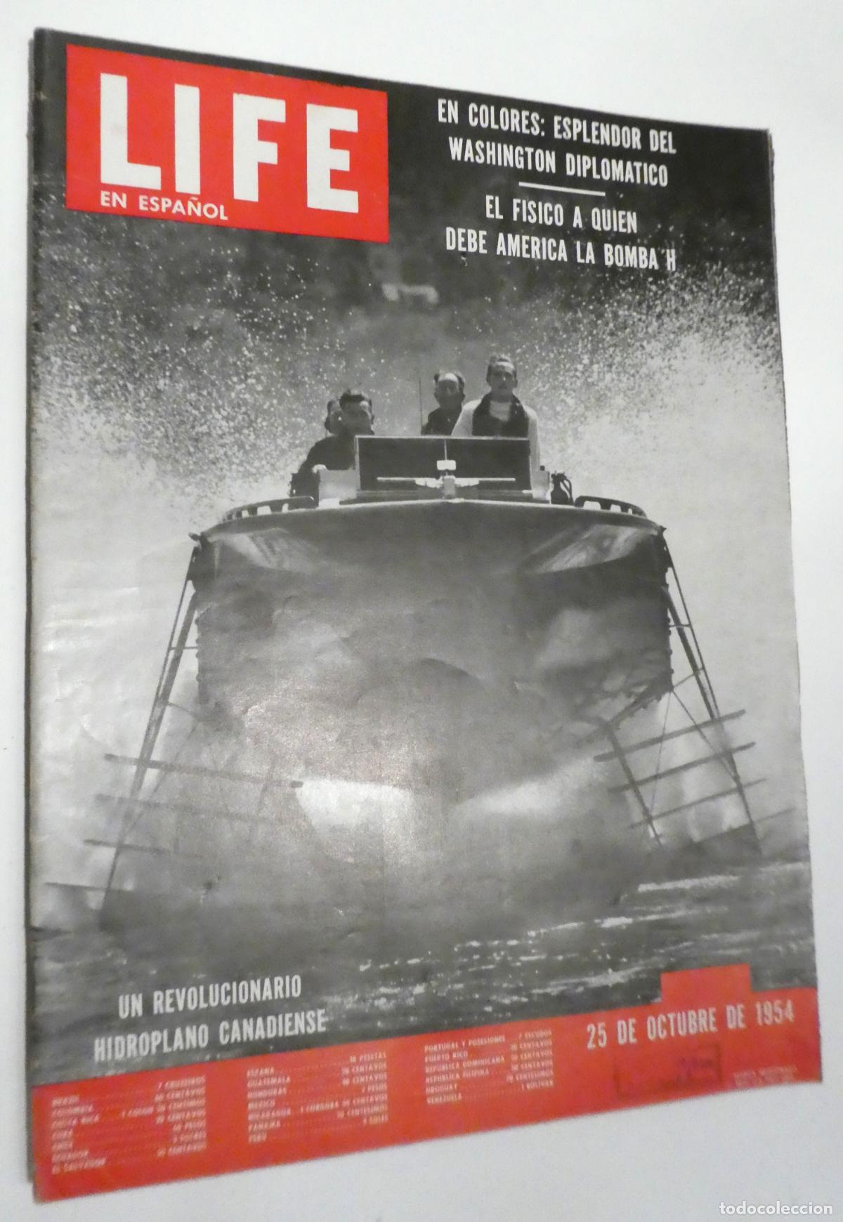 Coleccionismo de Revistas y Peri&oacute;dicos: REVISTA LIFE EN ESPA&Ntilde;OL-25 DE OCTUBRE 1954
