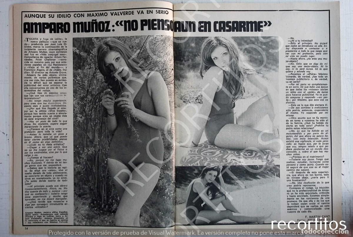 Coleccionismo de revistas y peri&oacute;dicos: 14 amparo mu&ntilde;oz MISS ESPA&Ntilde;A UNIVERSO
