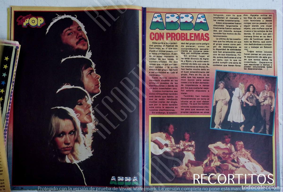 Coleccionismo de Revistas y Peri&oacute;dicos: abba POSTER Y REPORTAJE SUPER POP