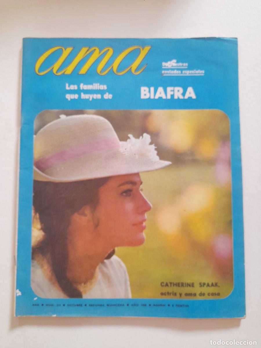 Coleccionismo de Revistas y Peri&oacute;dicos: revista ama, n&ordm; 213 1968, biafra, catherine spaak
