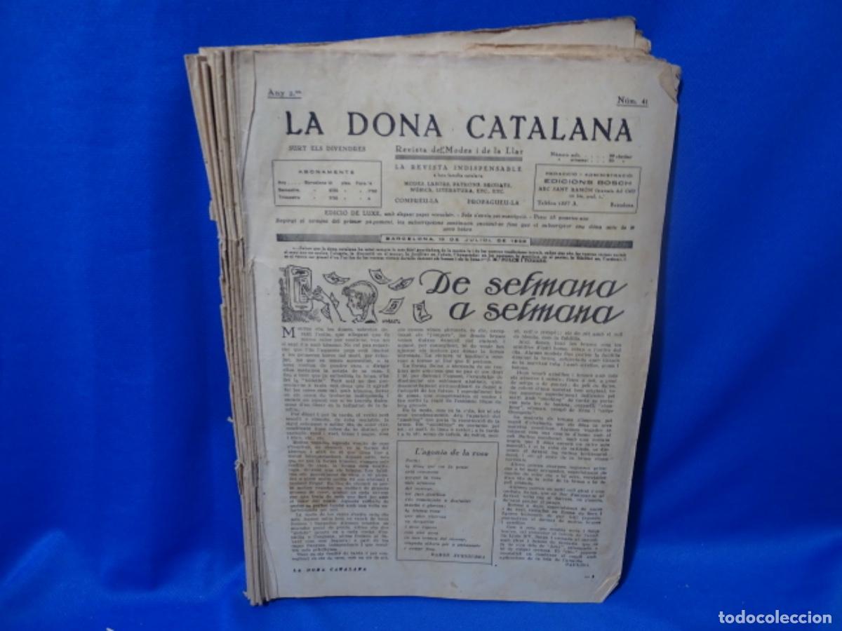 Coleccionismo de revistas y peri&oacute;dicos: LOTE 17 REVISTAS LA DONA CATALANA. DEL 41 AL 59(FALTAN 47 y 50)