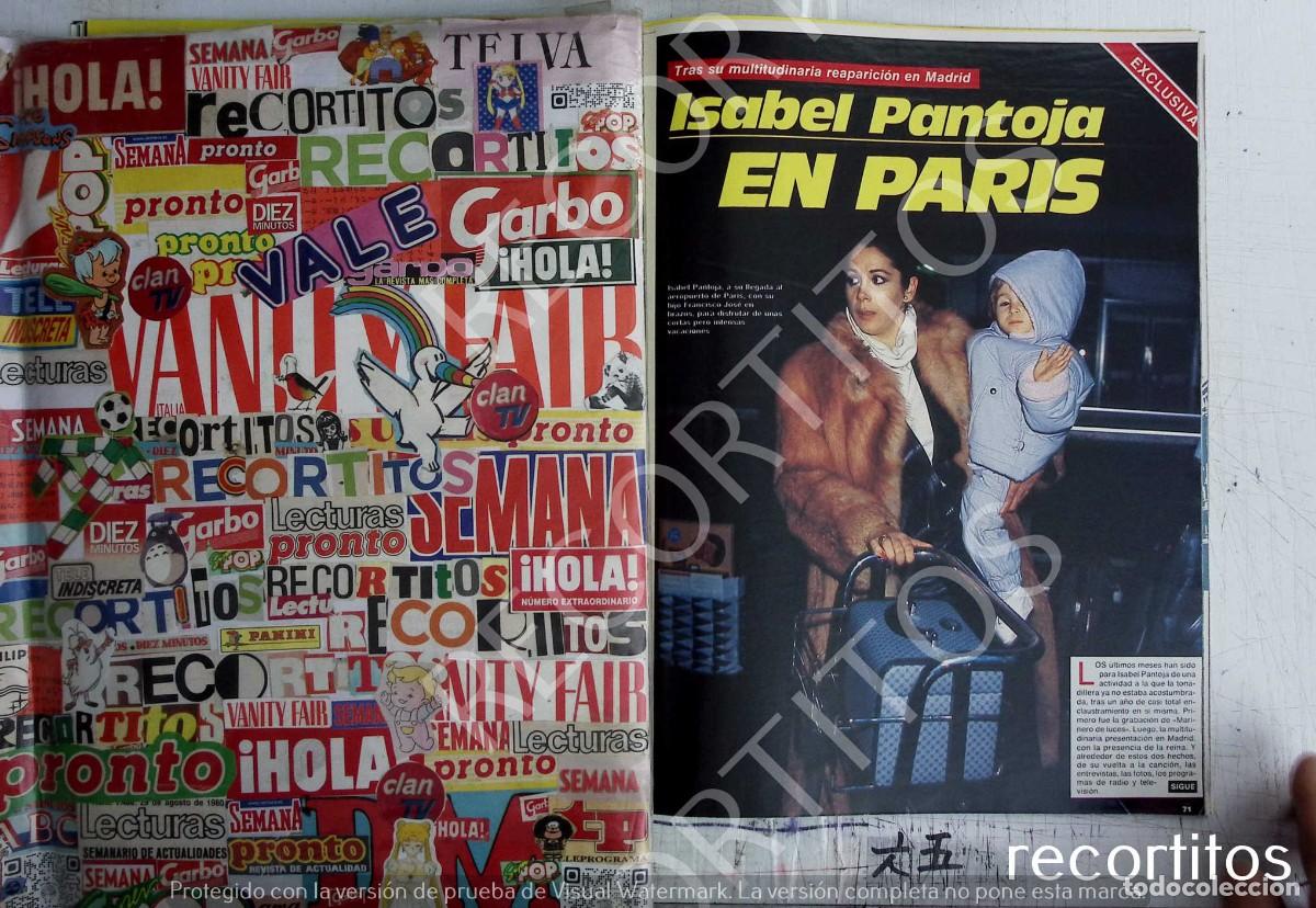 Coleccionismo de revistas y peri&oacute;dicos: isabel pantoja
