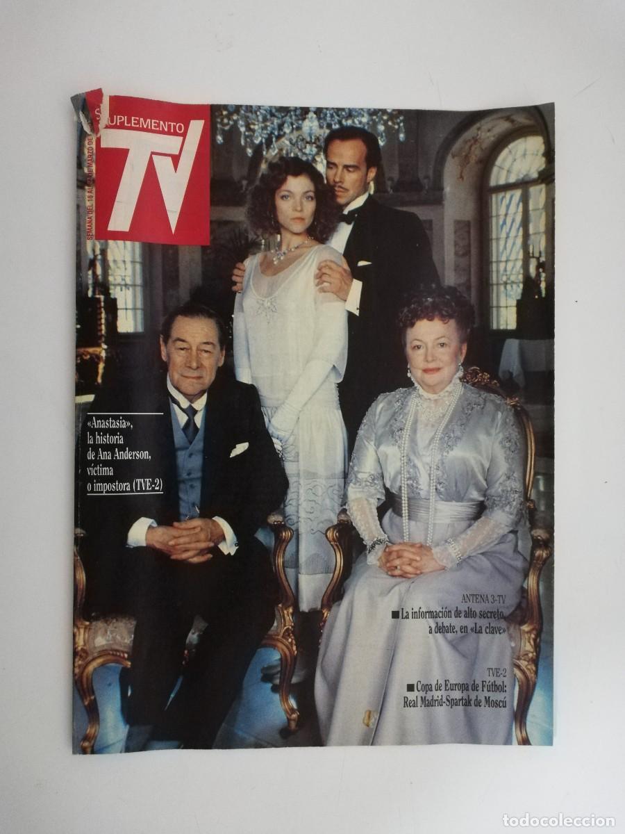 Collection Magazines and Newspapers: REVISTA SUPLEMENTO TV A&Ntilde;O 1991 N&ordm; 177 BEATRIZ CARVAJAL - ANASTASIA