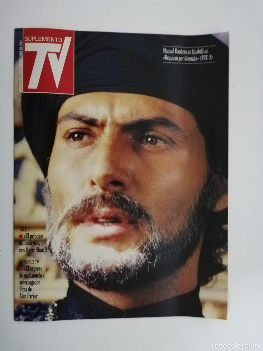 Collectionnisme de Revues et Journaux: REVISTA SUPLEMENTO TV A&Ntilde;O 1991 N&ordm; 206 MANUEL BANDERA