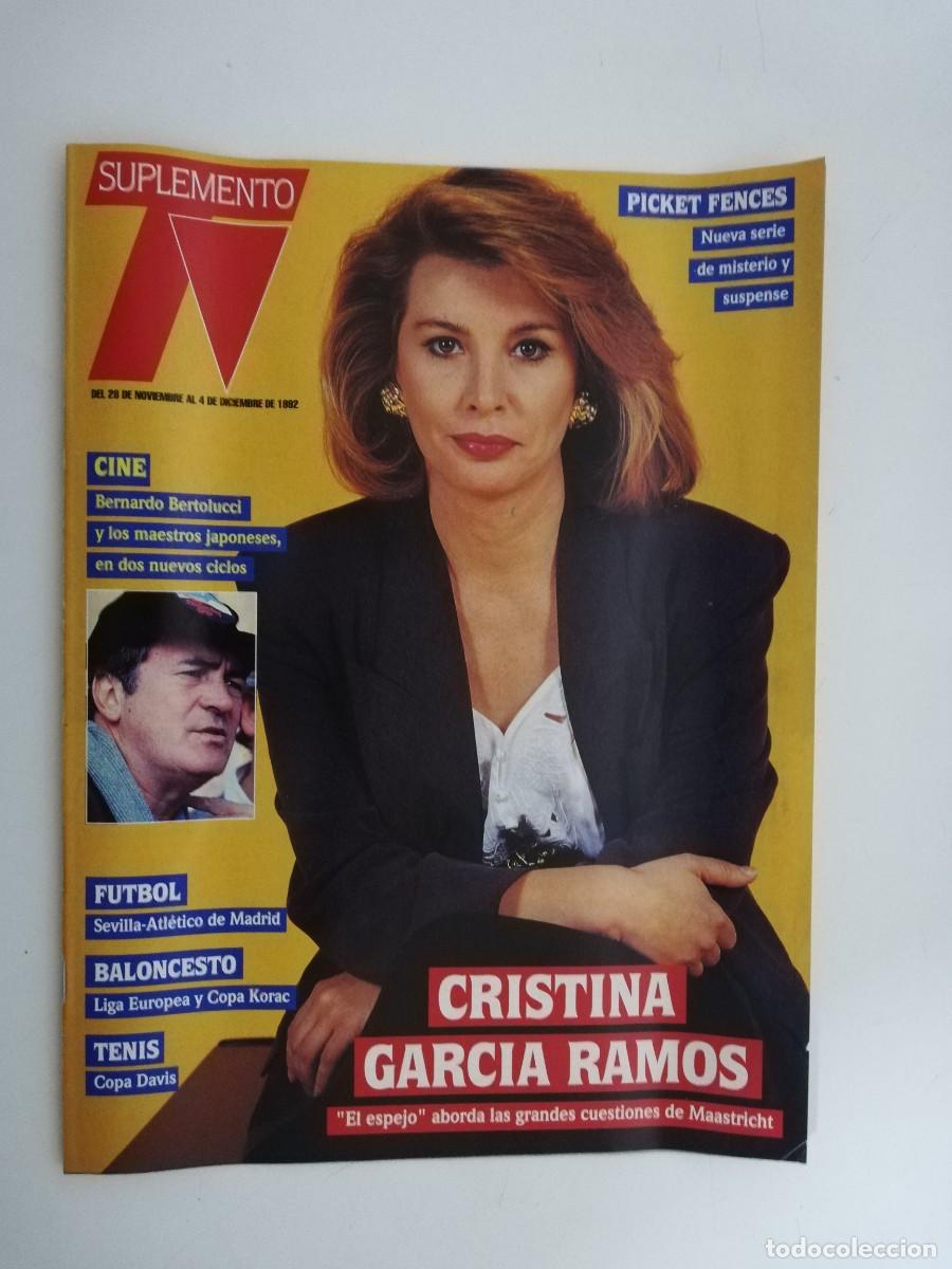 Collection Magazines and Newspapers: REVISTA SUPLEMENTO TV A&Ntilde;O 1992 N&ordm; 266 CRISTINA GARCIA RAMOS