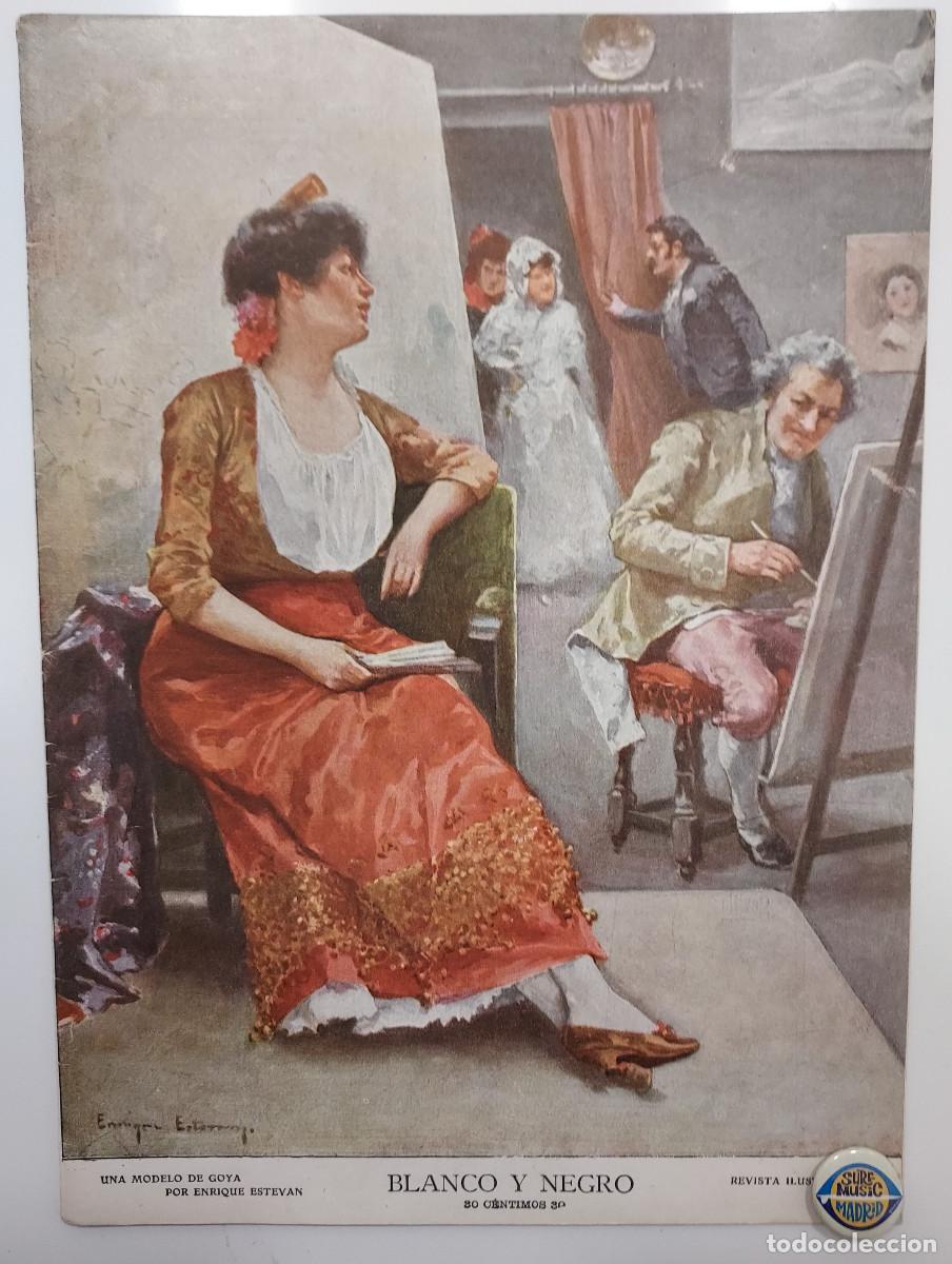 Collezionismo di Riviste e Giornali: REVISTA BLANCO Y NEGRO 1907. ENRIQUE ESTEVAN. INFANTA TOTANA. CUARTEL CONDE DUQUE. CHAMBERI. SALESAS