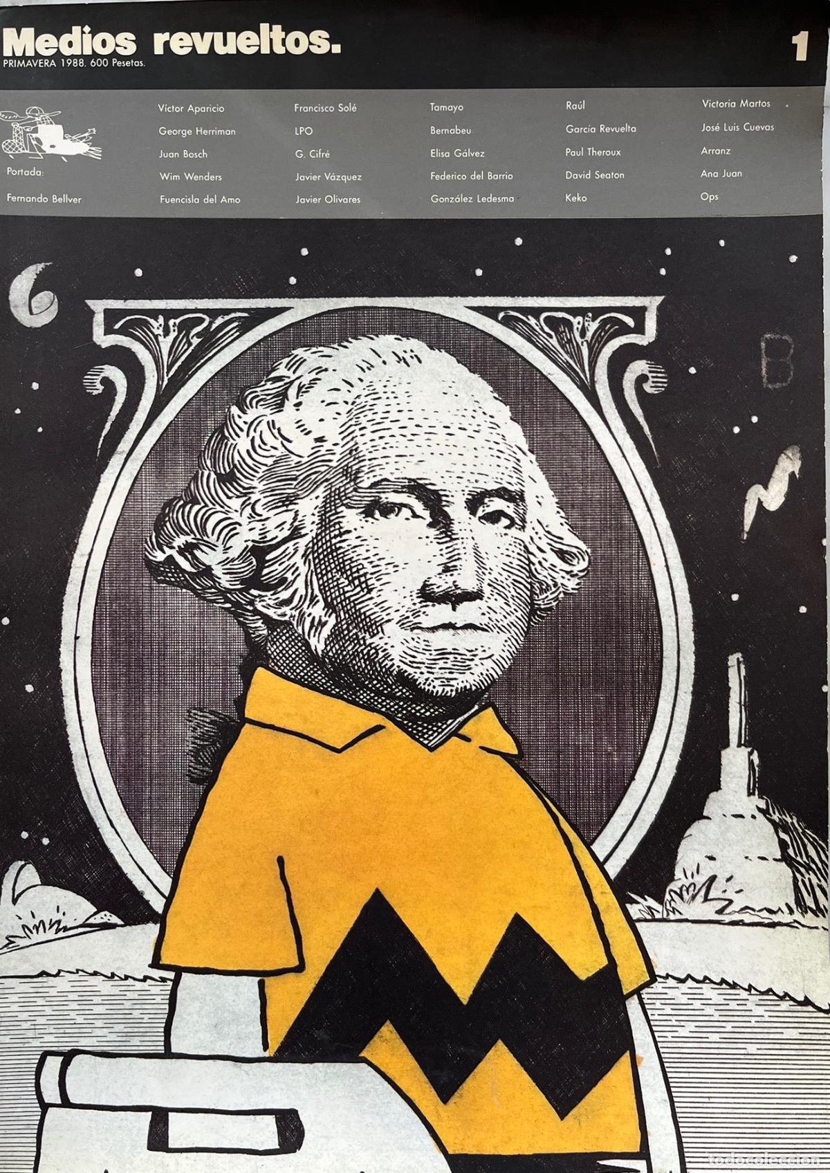 Coleccionismo de Revistas y Peri&oacute;dicos: MEDIOS REVUELTOS N&ordm; 1 PRIMAVERA 1988. V&Iacute;CTOR APARICIO, WIM WENDERS, OPS, JUAN BOSCH... REVISTA