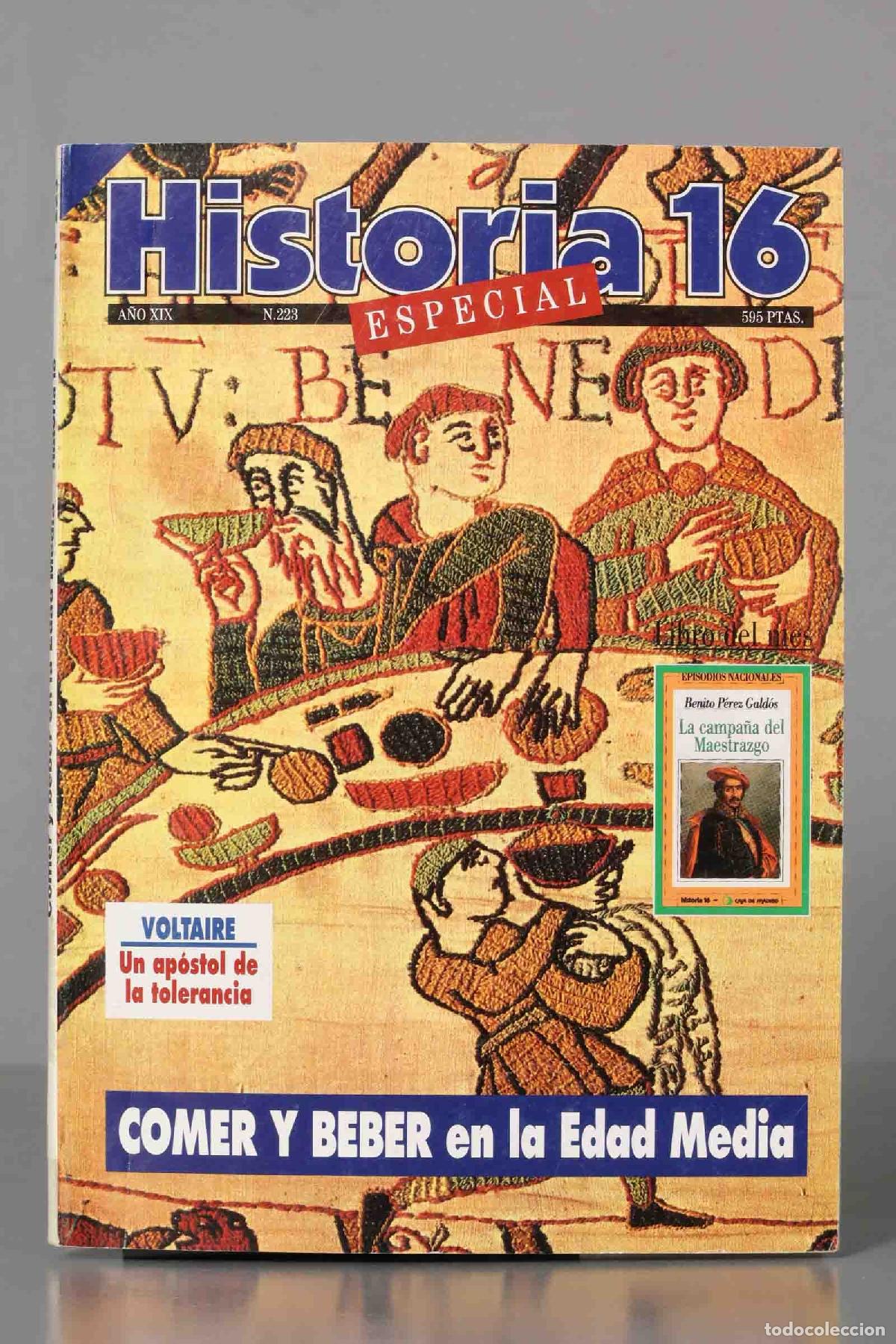 Coleccionismo de Revistas y Peri&oacute;dicos: COMER BEBER EN LA EDAD MEDIA. VOLTAIRE APOSTOL TOLERANCIA. HISTORIA16