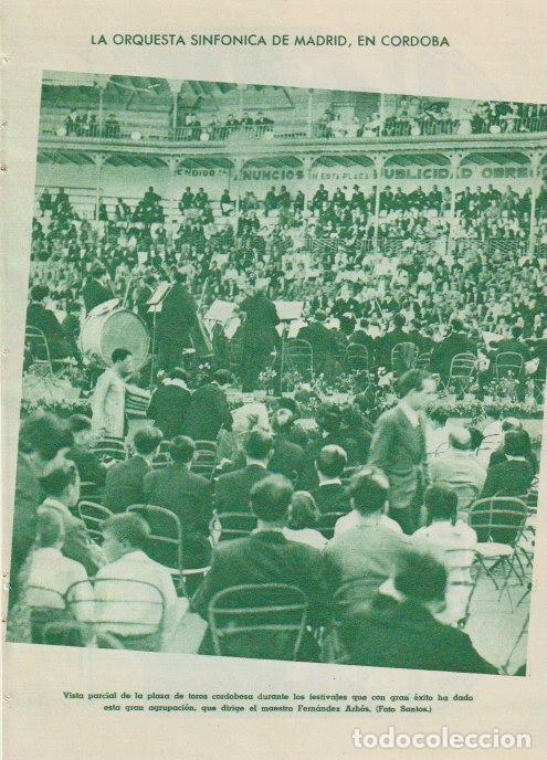 Coleccionismo de revistas y peri&oacute;dicos: * C&Oacute;RDOBA * Orquesta sinf&oacute;nica de Madrid, maestro Fern&aacute;ndez Arb&oacute;s -1936