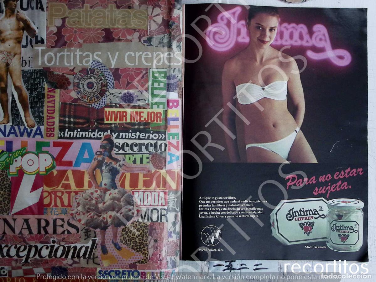 Collezionismo di Riviste e Giornali: INTIMA CHERRY LENCERIA ANUNCIO PUBLICIDAD