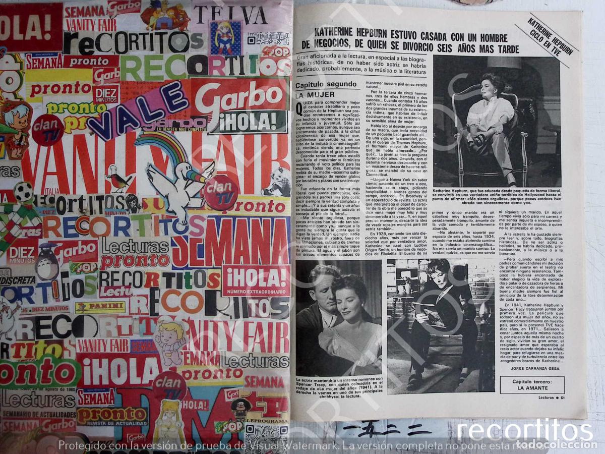 Collezionismo di Riviste e Giornali: KATHARINE HEPBURN