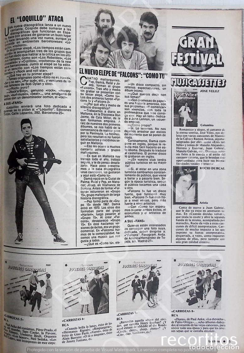 Coleccionismo de Revistas y Peri&oacute;dicos: LOQUILLO Y LOS TROGLODITAS ROCIO DURCAL