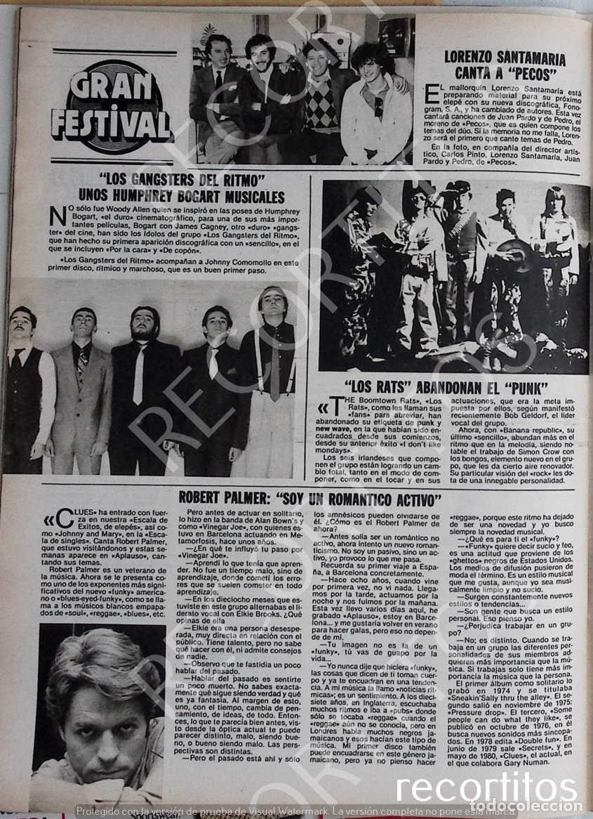 Collezionismo di Riviste e Giornali: PUNK LOS RATS PECOS JUAN PARDO ROBERT PALMER LORENZO SANTA MARIA