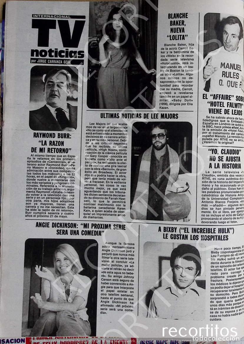 Collection Magazines and Newspapers: BLANCHE RAKER ANGIE DICKINSON LEE MAJORS BILL BIXBY