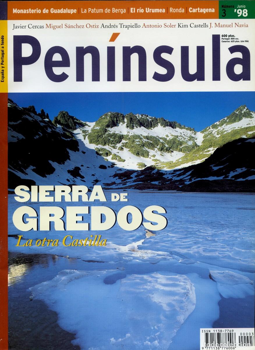 Coleccionismo de Revistas y Peri&oacute;dicos: REVISTA PEN&Iacute;NSULA N&ordm; 3 - SIERRA DE GREDOS. LA OTRA CASTILLA - JUNIO 1998