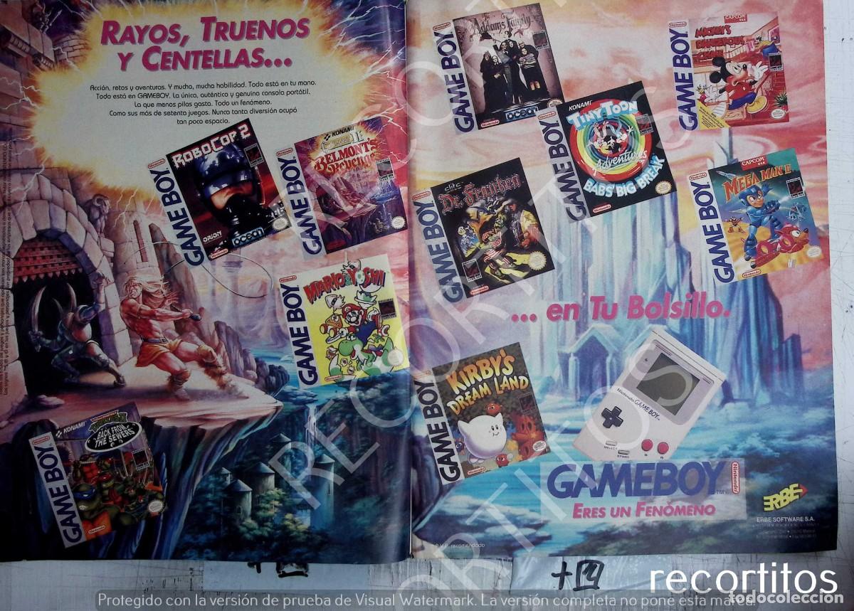 Coleccionismo de Revistas y Peri&oacute;dicos: NINTENDO GAME BOY SUPER MARIO MICKEY MOUSE MEGA MAN KIRBY DR FRANKSTEIN ADAMS FAMILY
