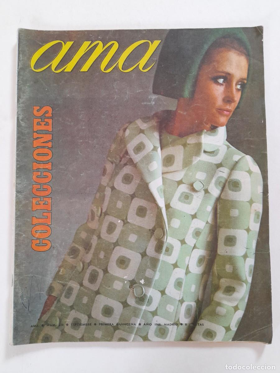 Coleccionismo de Revistas y Peri&oacute;dicos: revista ama, n&ordm; 210 1968, colecciones (contraportada con resto de pintura)
