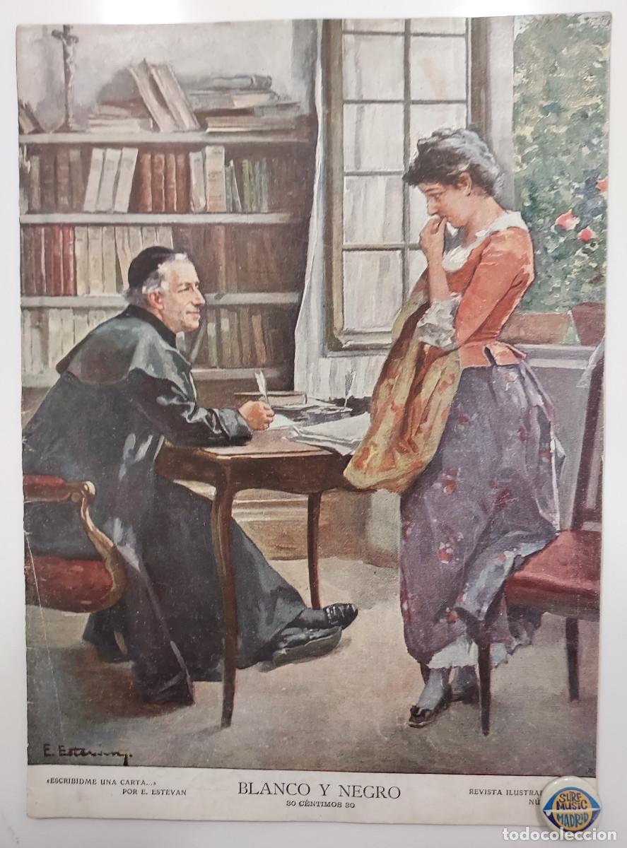 Coleccionismo de revistas y peri&oacute;dicos: REVISTA BLANCO Y NEGRO 1907. ESTEVAN. CAT&Aacute;STROFE TREN TARRAGONA RIUDECANYES.MAQUINA ESCRIBIR HAMMOND