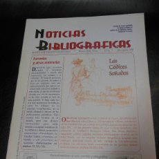 Coleccionismo de Revistas y Periódicos: REVISTA NOTICIAS BIBLIOGRAFICAS Nº 70 1999 - CODICES LUIS BARDON JUAN VALERA