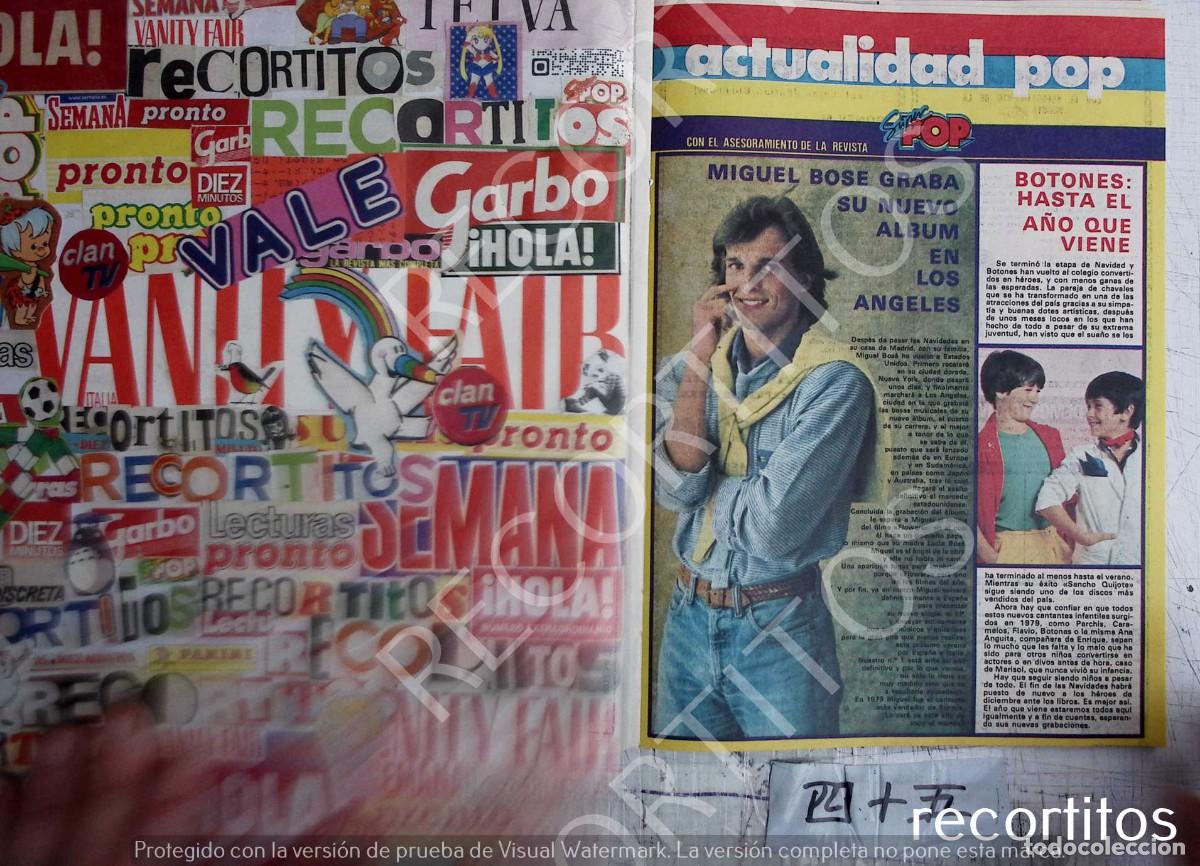 Coleccionismo de Revistas y Peri&oacute;dicos: miguel bose botones