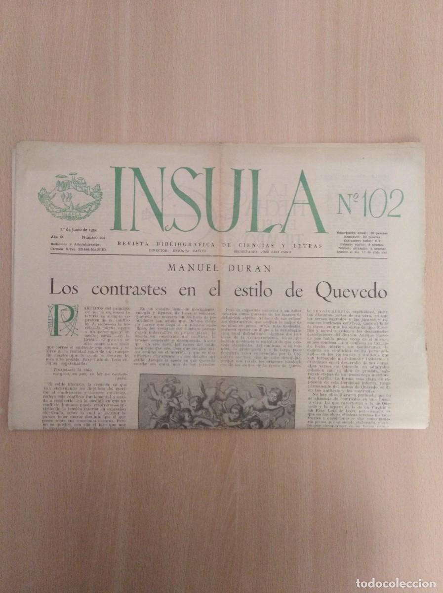 Sammeln von Zeitschriften und Zeitungen: INSULA. REVISTA BIBLIOGR&Aacute;FICA DE CIENCIAS Y LETRAS / N&ordm; 102