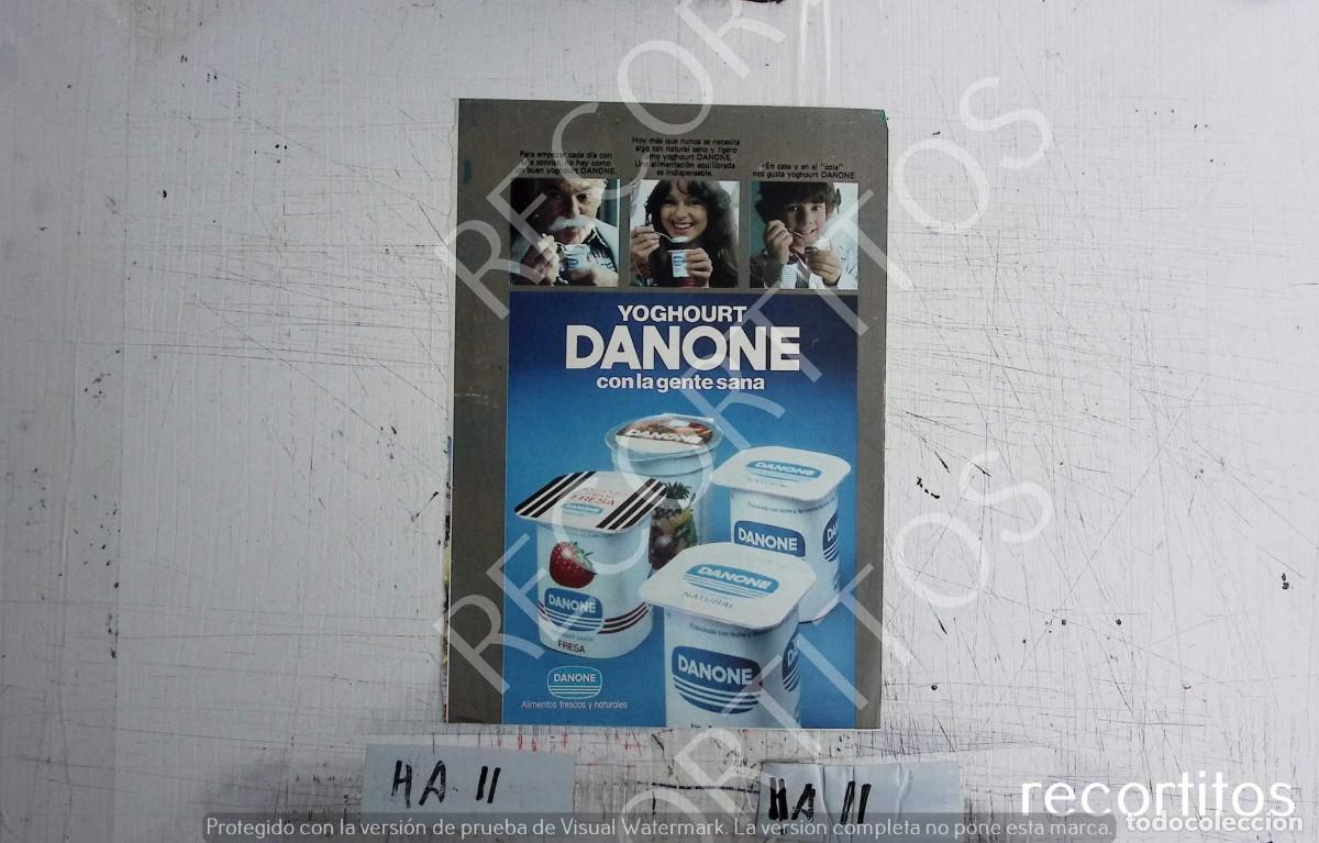 Coleccionismo de Revistas y Peri&oacute;dicos: DANONE ANUNCIO PUBLICIDAD YOGUR YOGHOURT